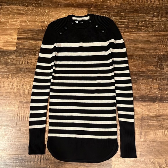 Isabel Marant Haeza stripped Merino Wool-Blend Sweater Dress - Picture 2 of 5